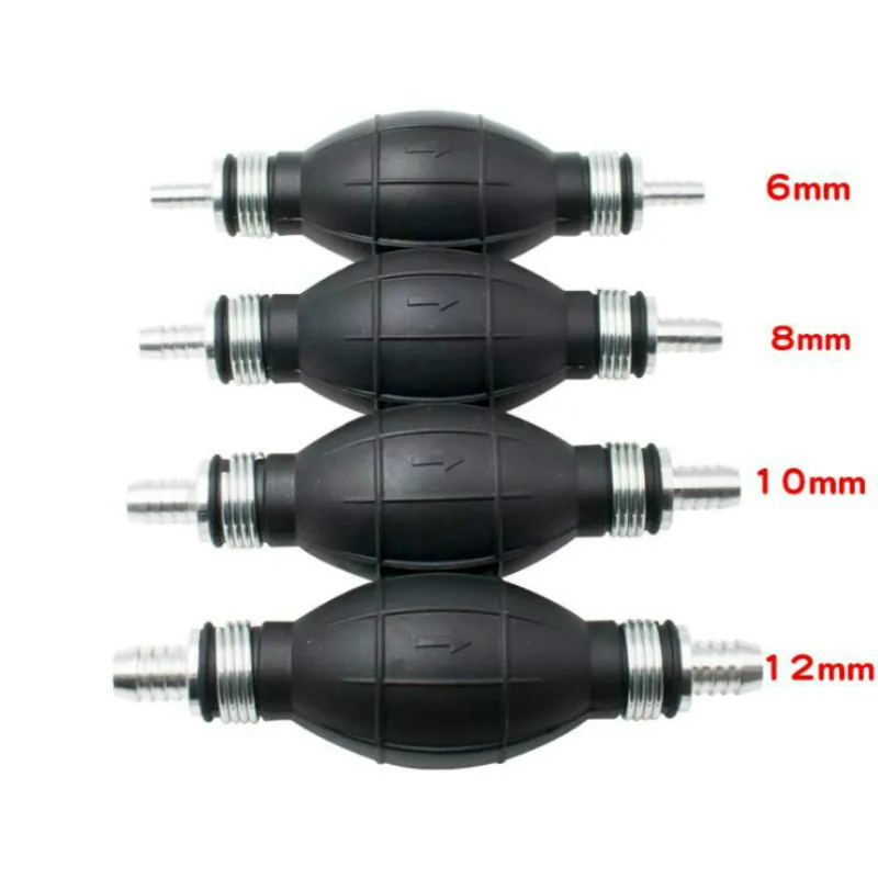 1Pcs Fuel Pump 6mm 8mm 10mm 12mm Rubber Aluminum Hand Fuel Pump Line Hand Primer Bulb All Fuels For Car Boat Marine Outboard