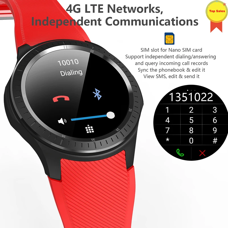 new 4G wifi Smart Watch Bluetooth 4.0 Smartwatch 4G MTK6739 Android 7.1 Quad Core Wristwatch With Heart Rate monitor GPS watch