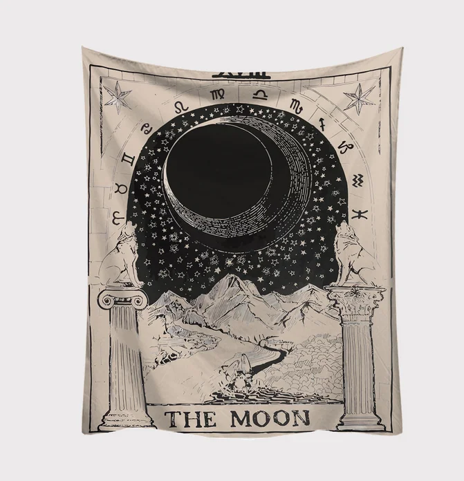 Классические карты Таро печать гобелен настенный светильник Астрология divination покрывало пляжный коврик домашний декор