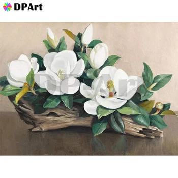 

Diamond Painting 5D Full Square/Round Drill Magnolia Flower Daimond Rhinestone Embroidery Painting Cross Stitch Mosaic M1885