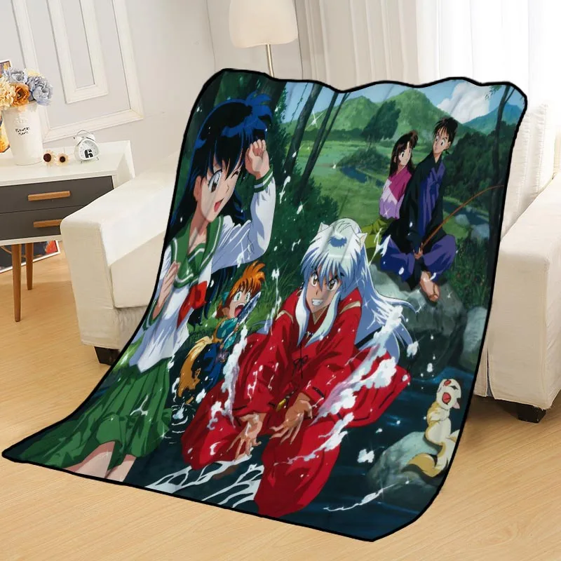 На заказ Inuyasha Одеяла Пледы одеяло мягкое одеяло летнее одеяло аниме одеяло путешествия одеяло - Цвет: Blanket 18