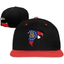 Флаг Джорджии футбол Хип-хоп бейсболка Регулируемая унисекс