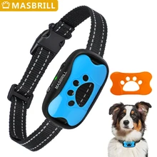 

MASBRILL Dog Anti Barking Device USB Electric Ultrasonic Dogs Training Collar Dog Stop Barking Vibration Anti Bark Pet Collar