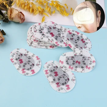 

20 Pcs Cartoon Eye Shield Kids Non-woven Fabrics Glasses Amblyopia Orthoptic Mask Breathable Soft Eye Patch Refillable Bottle