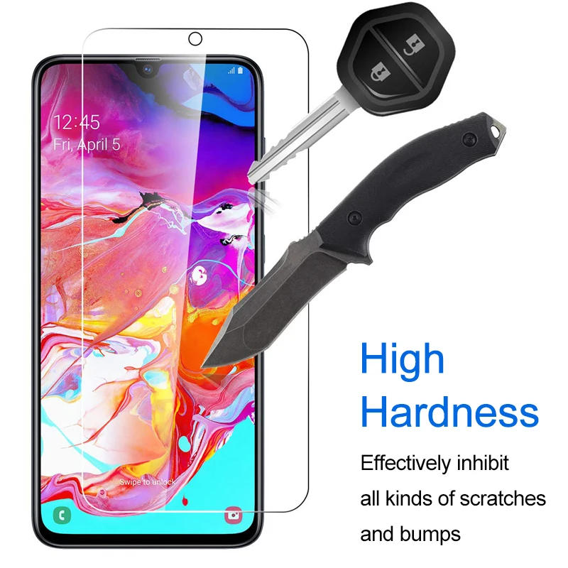 50 защитный Стекло на samsung Galaxy A70 A50 A30 30 70 Экран протектор Сэм Gaxaly 70A 50A 30A Броня Закаленное стекло пленка
