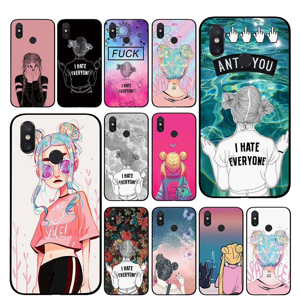 Sailor Moon painting For Xiaomi Redmi GO 4 5 6 7 Pro 4A 4X 5A 5Plus 6A cases cover | Мобильные телефоны и аксессуары