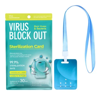 

Air Disinfection Card Protection Carry Space Mite Disinfection Card Disinfection Lanyard