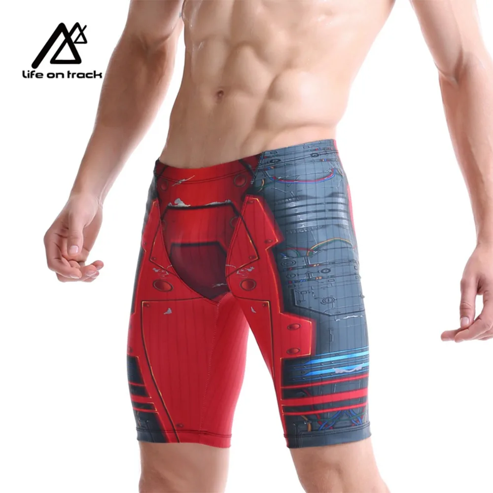 Men's Swimwear Iron Man Swim Jammers Triathlon Swimming Trunks Emonder Breathable Quick Dry Shorts Surfing Diving Sports Shorts men swimming trunks