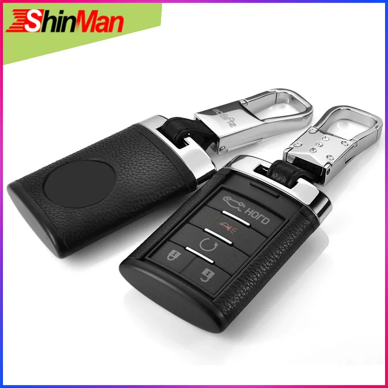 Чехол для ключей ShinMan защитный чехол из коровьей кожи + абс пластика Chevrolet Captiva 2015