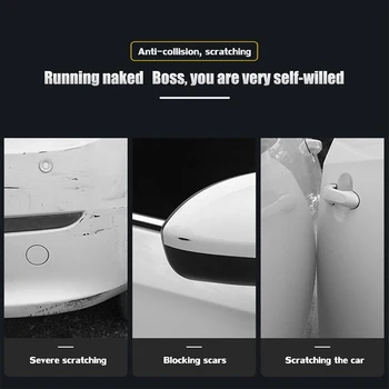 

4pcs For Mercedes Benz W201 W176 W209 W202 W220 W203 W210 Car Door Anti-collision Strips Rearview Mirror Protective Sticker