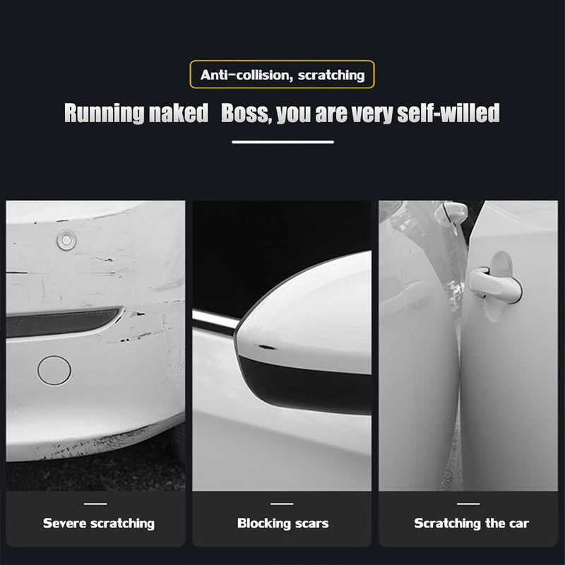 

4pcs For VW Jetta Polo Passat B6 B7 CC Golf 5 6 Tiguan Beetle Car Door Anti-collision Strips Rearview Mirror Protective Sticker