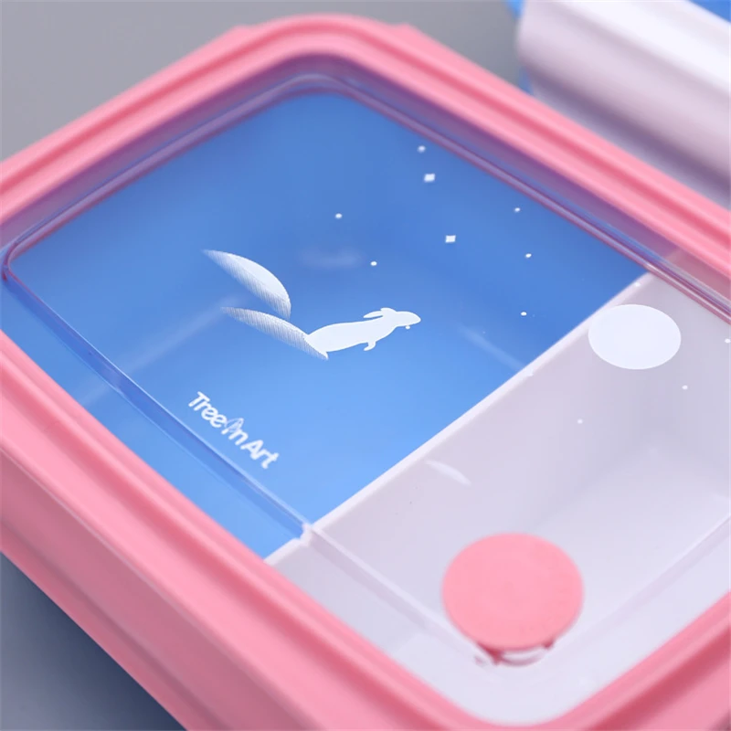 Leakproof Lunch Box High Capacity Microwave Heating Practical Food Container Travel Hiking Office School Portable Kids Bento Box