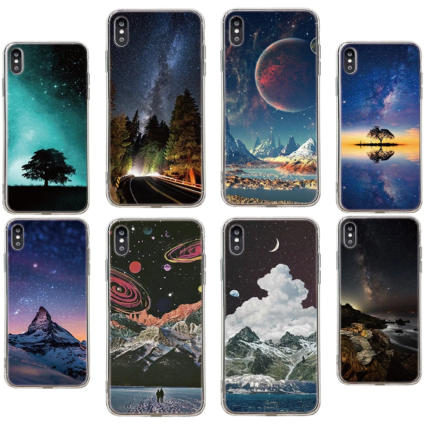 Case For Google Pixel 5A 5 5XL 2XL 3XL 4A 4 XL 3A 2 3 lite Back Cover Sky Space planet stars Soft TPU Silicone Phone | Мобильные