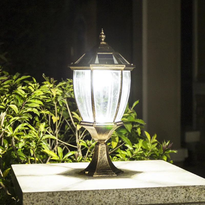 Lampe de pilier extérieure étanche, éclairage vertical, lampe de poteau de  porte européenne, éclairage de jardin extérieur, AC 110V, 220V, Max 100W -  AliExpress