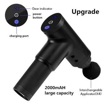 

Muscle Massage Gun High frequency High speed vibration Pain Relief Electric massager massage Machine Deep massage Upgrade 2000mA