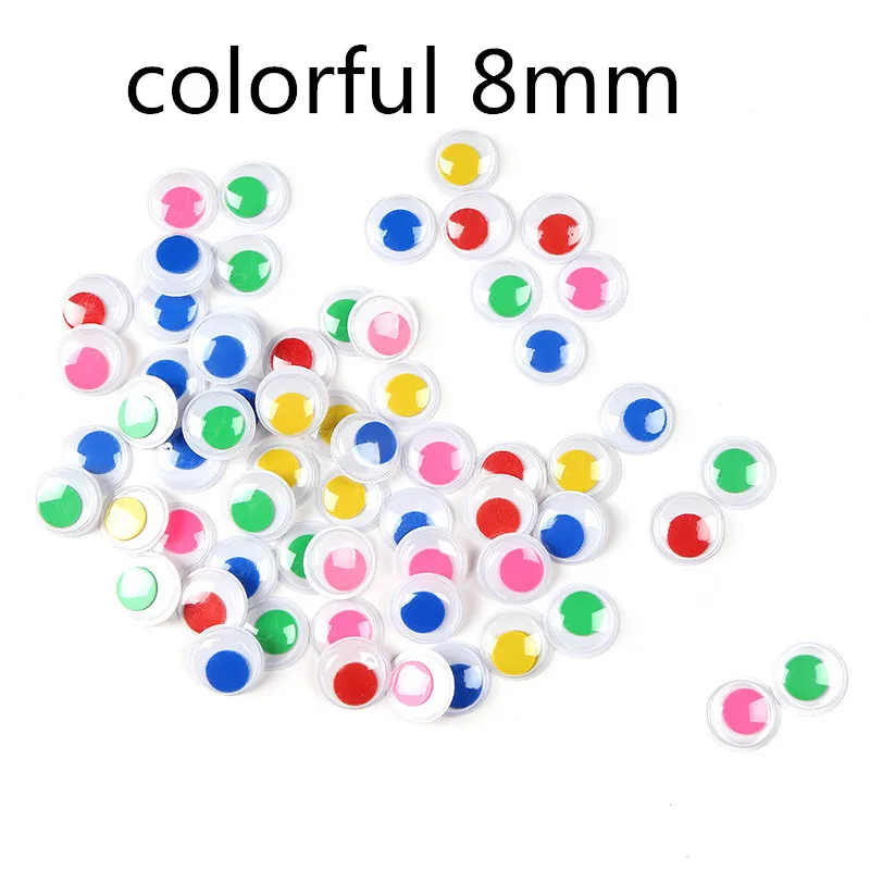 200Pcs Googly Eyes Self Adhesive Craft Eyes Plastic Round Eyes Wobbly Eyes  for DIY Scrapbooking Toy Paper Craft C9GA - AliExpress