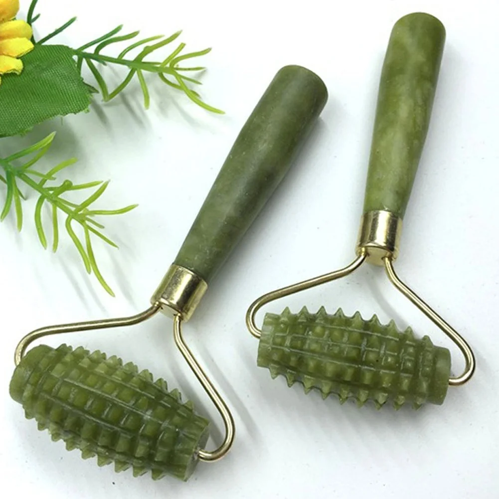 Fashion Facial Massage Roller Anti Aging Artificial Jade Thin Face Massage Stick Roller Slimming Facial Beauty Tool