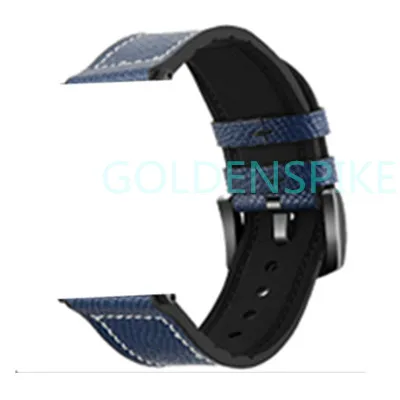 GOLDENSPIKE IWO 8 Plus 1:1 MTK2502C Беспроводное зарядное устройство W54 Bluetooth Смарт-часы IWO8 Smartwatch 44 мм серия 4 для Apple Watch - Цвет: Blue leather