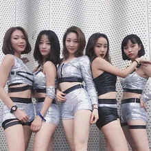 Модные костюмы для джазовых танцев, женская одежда для выступлений в стиле хип-хоп, Одежда для танцев на шесте, для ночного клуба, Dj Gogo, танцевальные костюмы для сцены, одежда DC3498