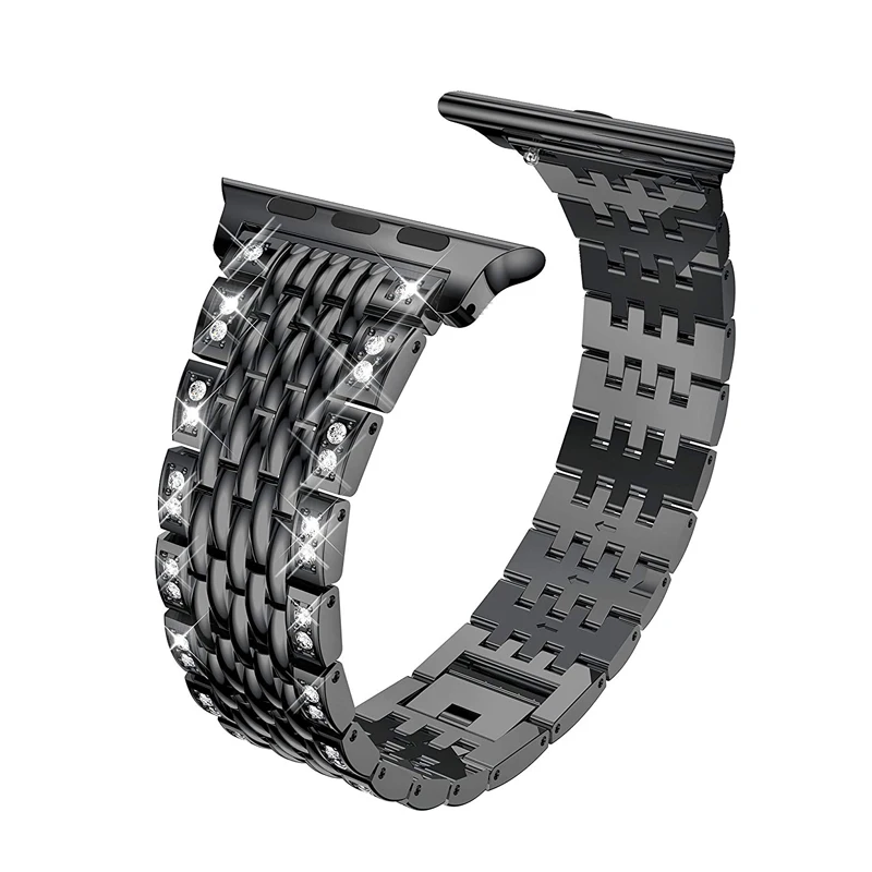 Ремешок из нержавеющей стали для apple watch Series 5 4 3 2 1 apple watch band 40 мм 38 мм 42 мм 44 мм iWatch band металлический браслет
