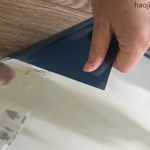 Светильник на солнечной батарее, УФ-отражающая односторонняя декоративная стеклянная пленка, темно-синяя Серебряная зеркальная изоляционная оконная пленка