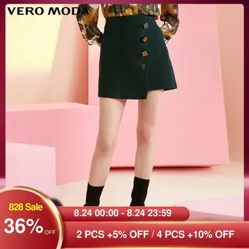 

Vero Moda Women's Irregular Decorative Buttons A-line Skirt | 31941G515