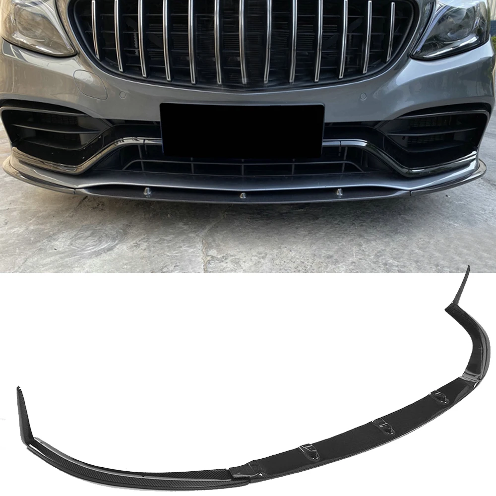 Углеродное волокно передний бампер для автомобиля Mercedes Benz C Class C205 C63 AMG Coupe 2 двери