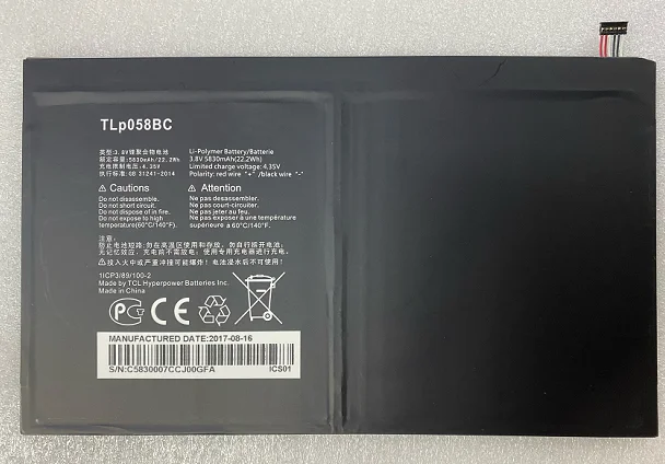 HUSHITONG Новый Батарея 5830 мА/ч 3 8 v 22.2WH Замена для Alcatel Работает с любым оператором