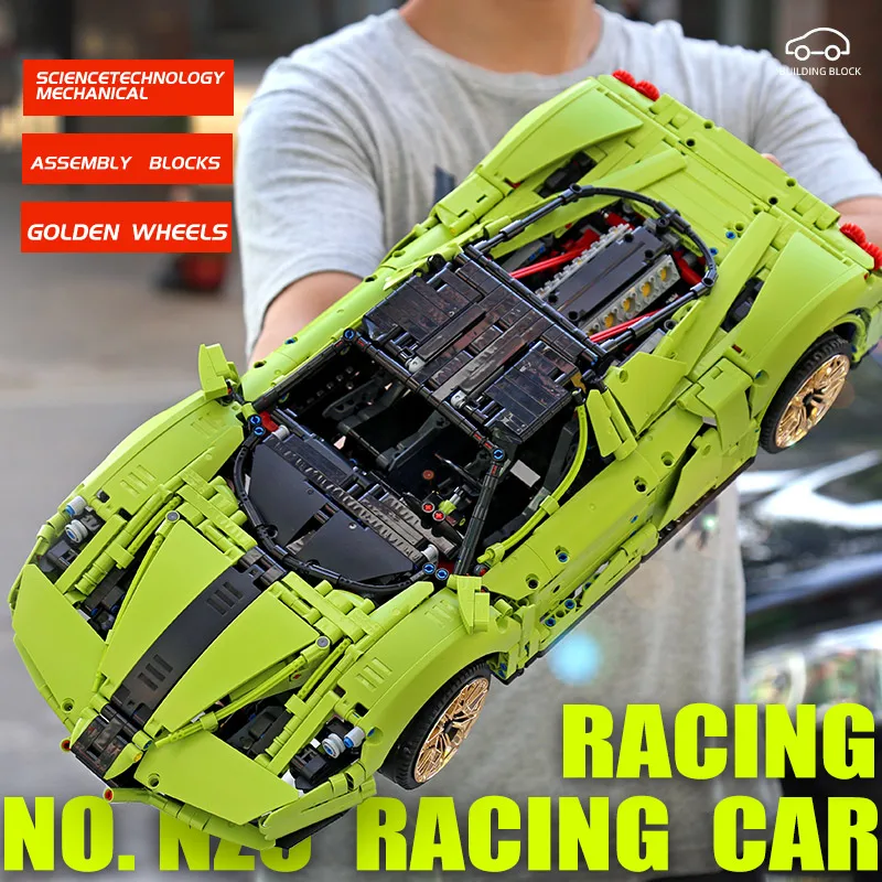 Пресс форма для Король 1:8 техники автомобиль модель совместима MOC 46921 Ferraried Enzo 42115 с