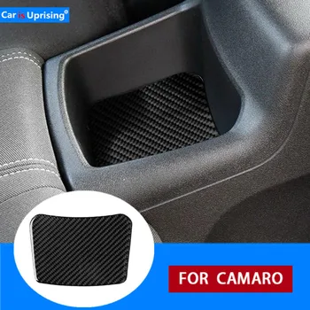 

for Chevrolet Camaro 2016 2017 2018 2019 Accessories for Camaro Sticker Carbon Fiber Car Rear Seat Storage Box Mat Trim