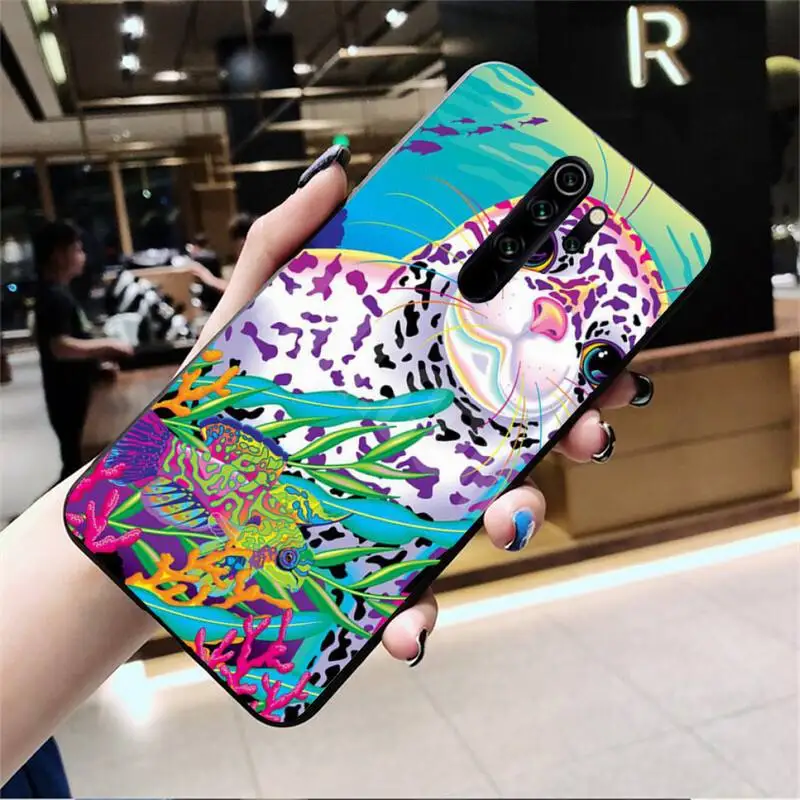 Rainbow Lisa Frank tiger horse dog Cat Bling Cute Phone Case for Redmi Note 8 8A 8T 7 6 6A 5 5A 4 4X 4A Go Pro xiaomi leather case charging