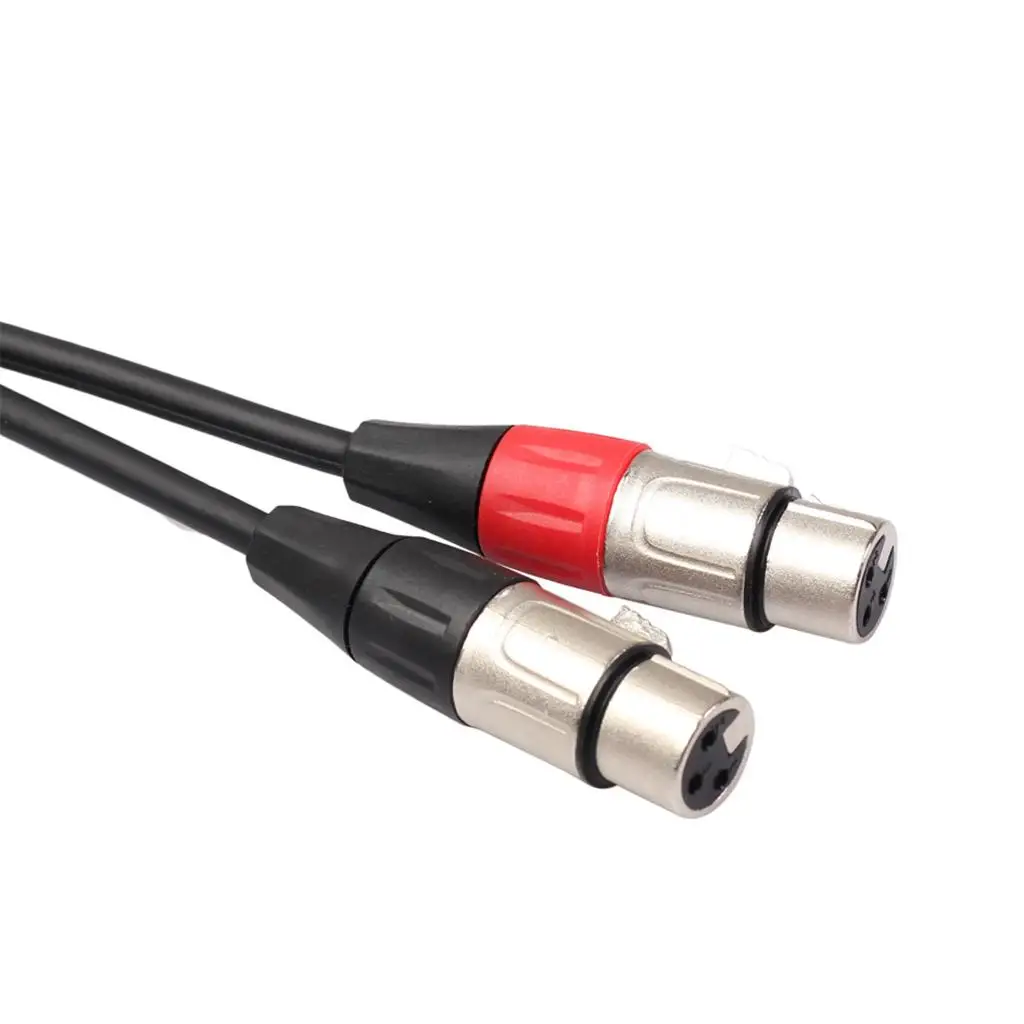 Dual XLR Female to Dual RCA Male Signal Adapter Cable Audio Cable for Microphone Mixer Headphone Power Amplifier