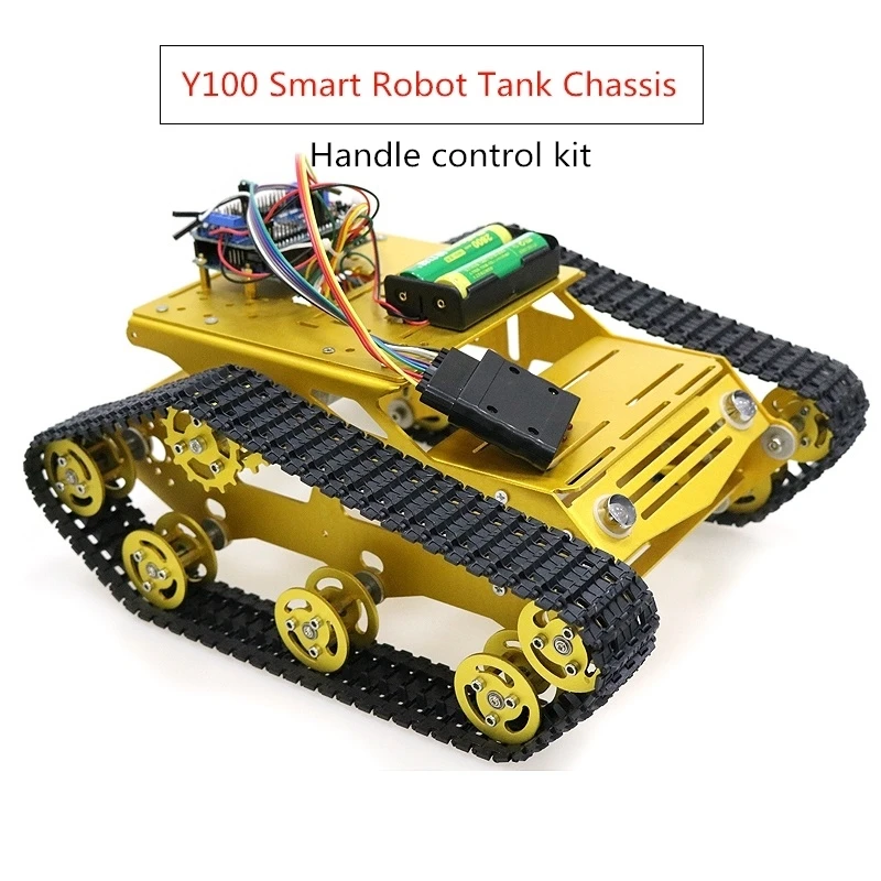 DIY Y100 умный робот танк шасси с двойным двигателем 12 В постоянного тока + плата UNO