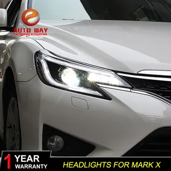 

Car Styling Head Lamp Case for Toyota Reiz Headlights 2013-2014 New Mark X LED Headlight Bi-Xenon Head Lamp LED DRL Car Lights