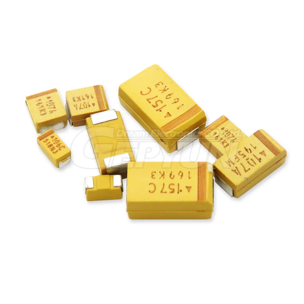 SMD Tantalum Capacitor 476 106 6.3V 10V 16V 25V 35V 0.33/0.47/2.2/3.3/10/22/33/47/100/150/220/330/470 UF 10pcs