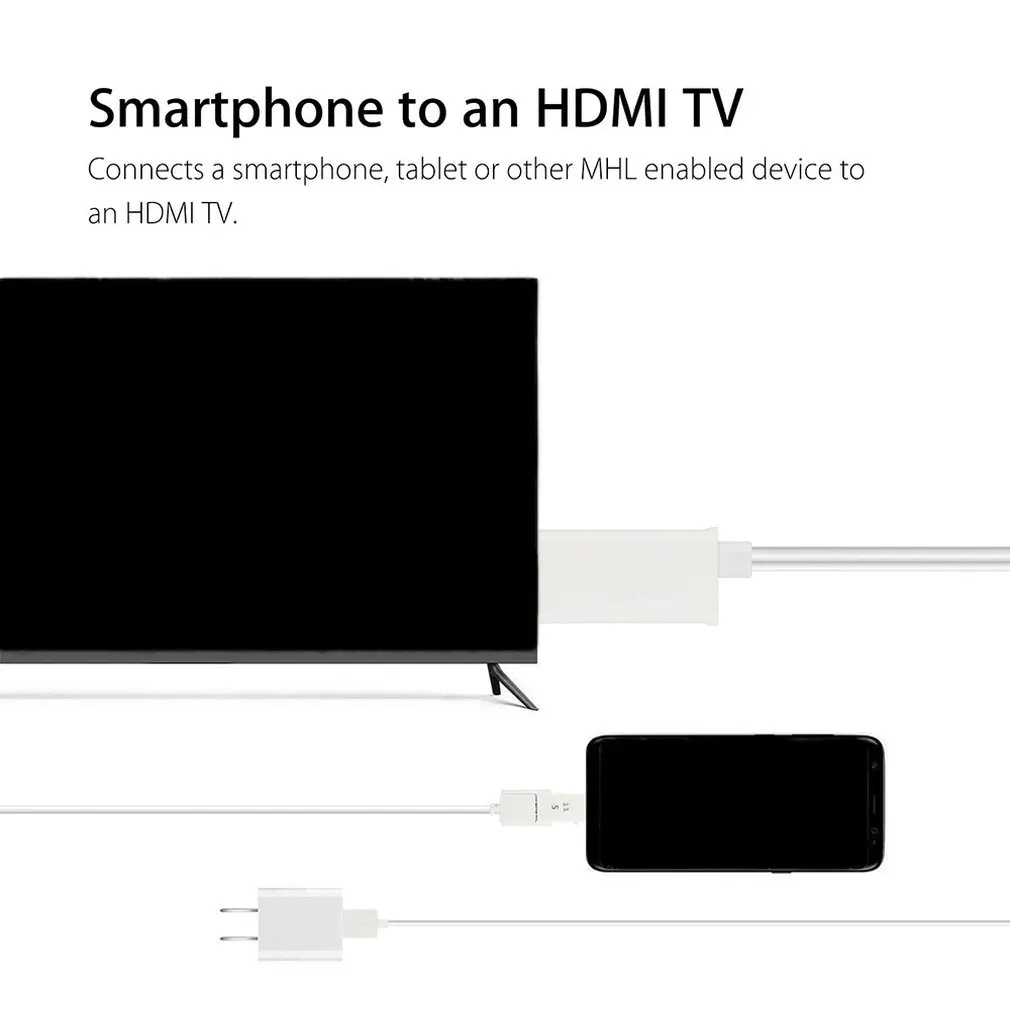 Изысканно разработанный прочный для сотового телефона Android Micro USB MHL до 1080P ТВ кабели адаптер MHL к HDMI