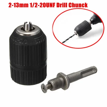

13mm Keyless Electric Drill Chuck 1/2-20UNF Adaptor for Impact Wrench Conversion Tools