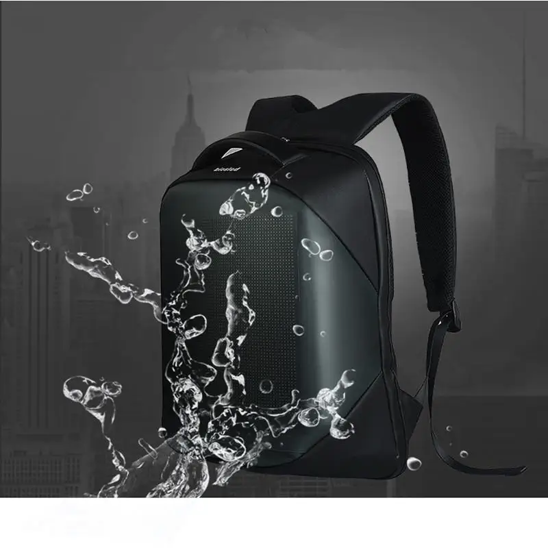  Newest Wifi Smart LED Backpack with Display Screen Waterproof led billboard bag for Walking Outdoor - 4000150320301