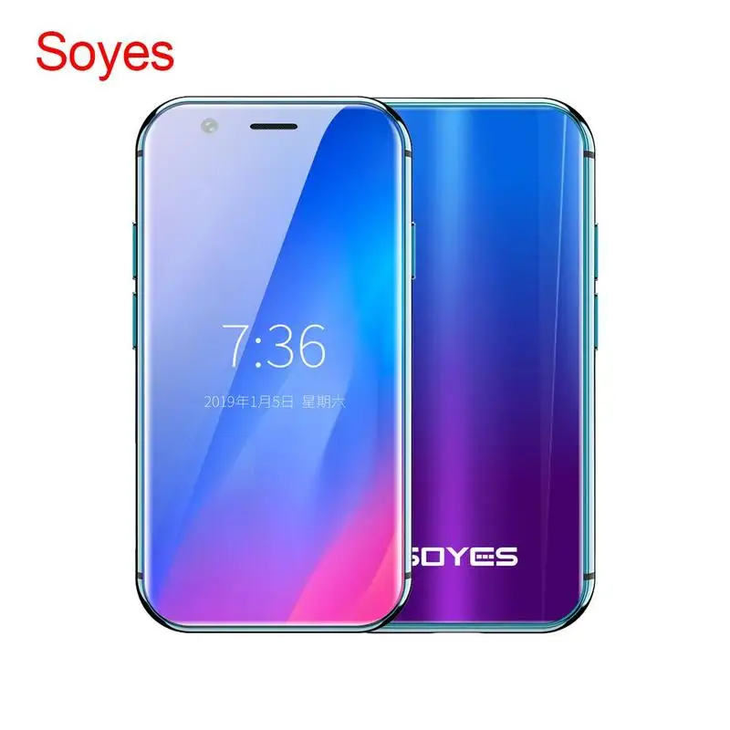 

SOYES XS Mini Smartphone 3GB 32GB Android 7.0 910mAh 4G Mobile Wifi GPS Glass Body Backup Dual Sim Cards Cellphone Face ID