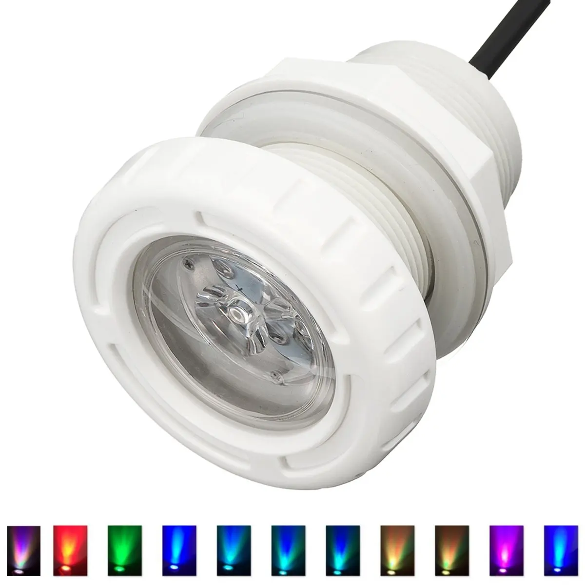 

3 LED Recessed Swimming Pool Lights Spa RGB White Color Fountain Lamp Underwater Lamp Swimming Spa Pool Lighting Decor 6W 12V AC