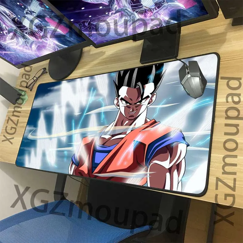 

XGZ Large Gaming Mouse Pad Black Lock Edge HD Anime Custom Office Computer Desk Mat Rubber Stripes Non-slip Xxl