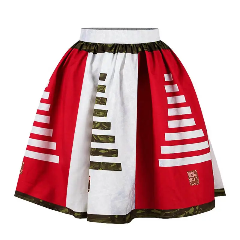 Женская рождественская юбка с милым животным принтом, Женская рождественская плиссированная праздничная одежда, винтажная Рождественская элегантная юбка с эластичной талией
