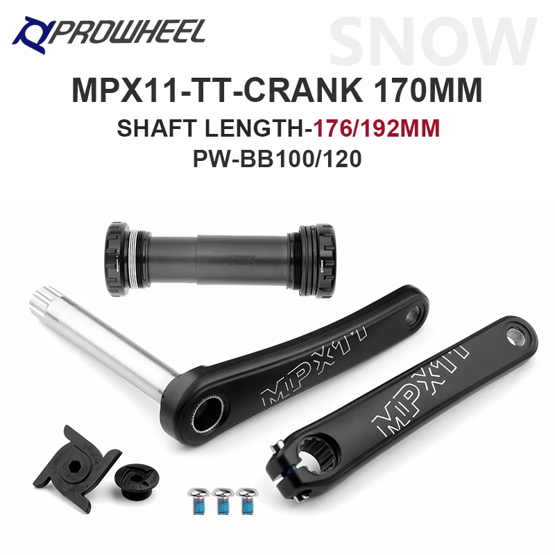 HZXQCVB Pédalier Pour Vélo Fat Bike Neige/Plage 170mm