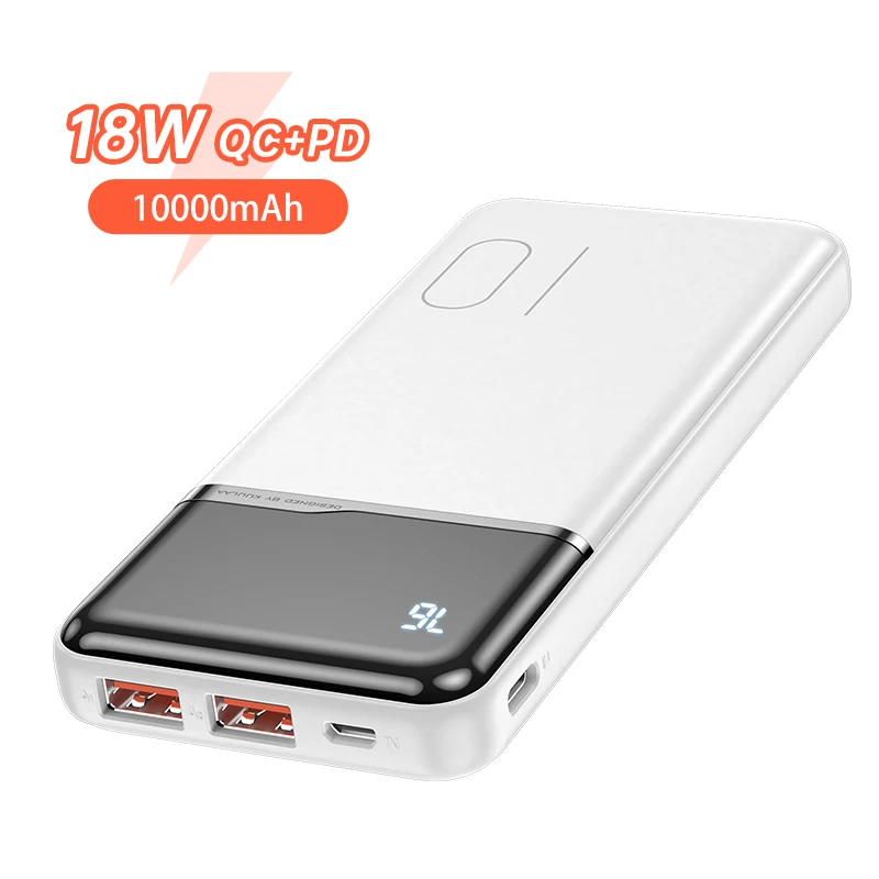 charging bank KUULAA power bank 10000mah portable charging poverbank For Xiaomi Redmi 8 7 iphone 11 X XR powerbank 10000 mah external battery powerbank 30000 Power Bank