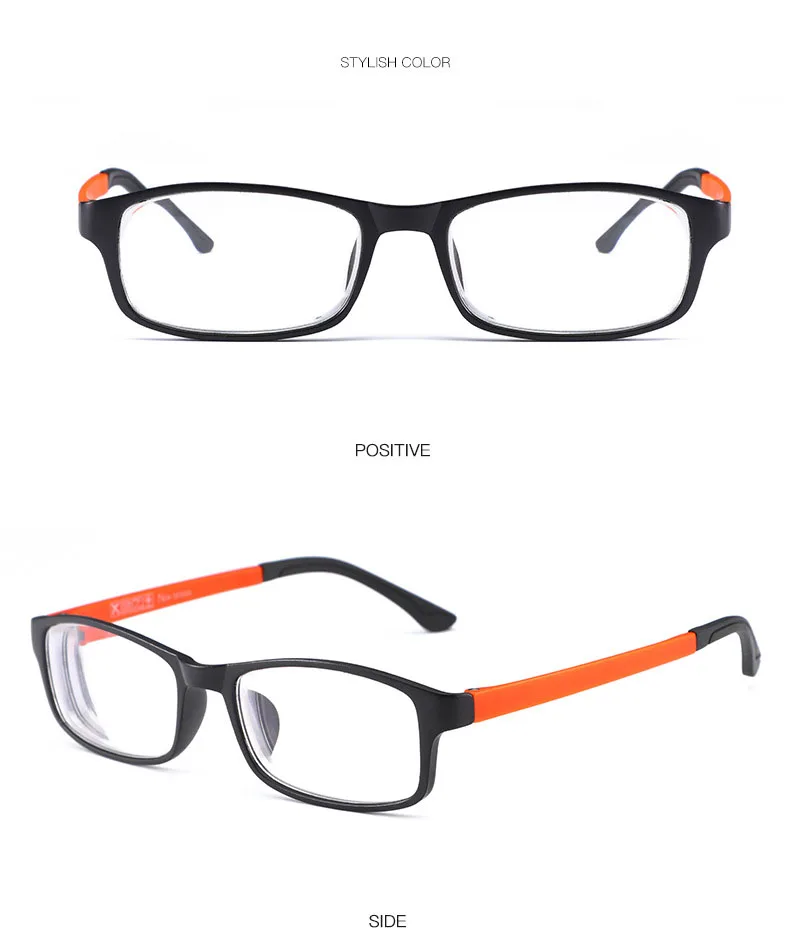 Классический полный кадр TR90 готовой близорукость очки; студенческая мода; короткий взгляд красные, синие очки-1,0-1,5-2,0-2,5-3,0-3,5-4,0