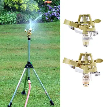 

New Useful Copper Rotate Water Sprinkler Spray Nozzle Connector Rocker Arm Garden Irrigation Watering System Garden Tools