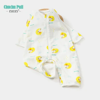 

Baby Sleeping Bag Split-leg Baby Gauze Anti-kick Quilt Kids Muslin Sleeping Bag for KidsBaby Sleep Sack Sleepsacks Sleepwear2020