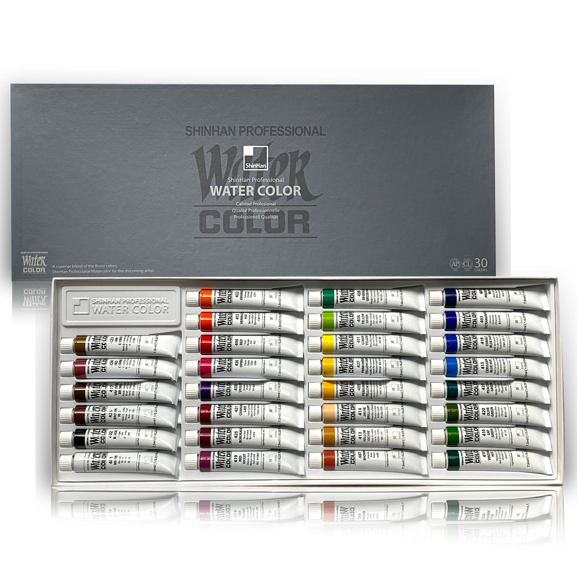 Korean Shinhan Expert Transparent Watercolor Paint 20 Colors 30 Colors