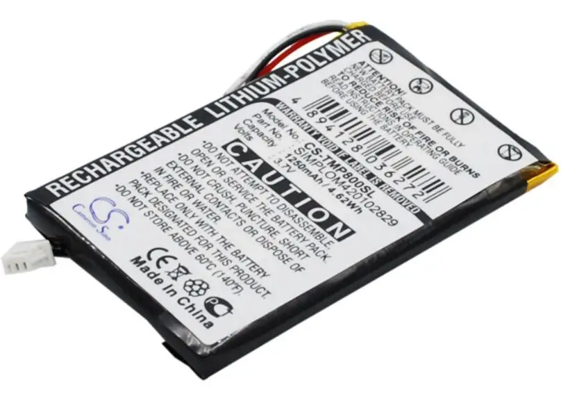 Cameron sino 1250mah аккумулятор для TOMTOM Pro 8000 SIMPLOM420102829 gps, аккумулятор для навигатора