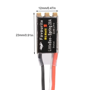 

Favourite FVT LittleBee 20A-S ESC BLHeli S OPTO 2-4S Supports Mulitshot OneShot125 Oneshot42 Multicopter
